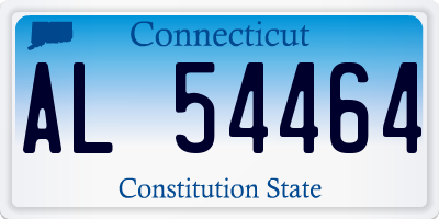 CT license plate AL54464