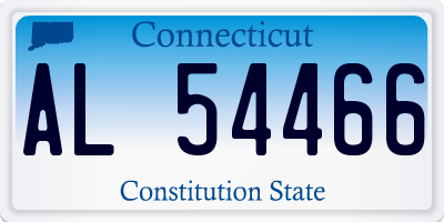 CT license plate AL54466