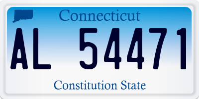 CT license plate AL54471