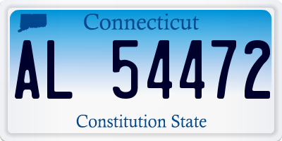 CT license plate AL54472