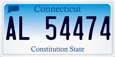 CT license plate AL54474
