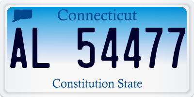 CT license plate AL54477