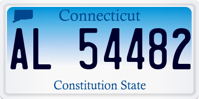CT license plate AL54482