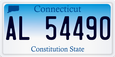 CT license plate AL54490