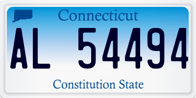 CT license plate AL54494