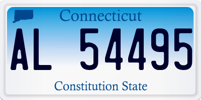 CT license plate AL54495