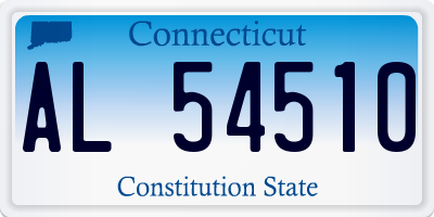 CT license plate AL54510