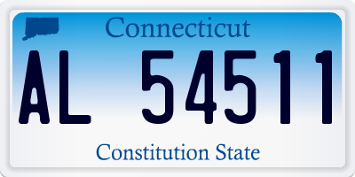 CT license plate AL54511