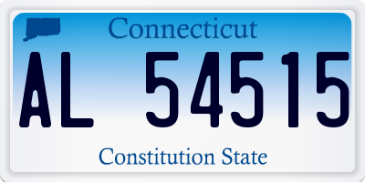 CT license plate AL54515