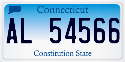 CT license plate AL54566