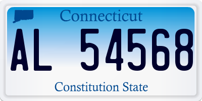 CT license plate AL54568
