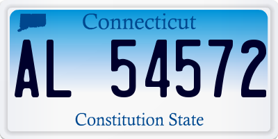 CT license plate AL54572