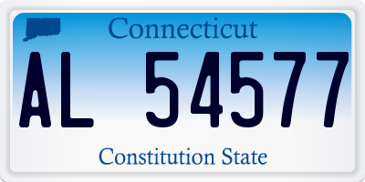 CT license plate AL54577