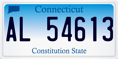 CT license plate AL54613