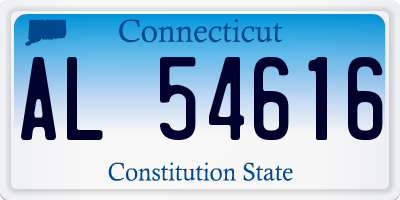 CT license plate AL54616
