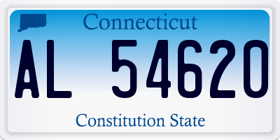CT license plate AL54620