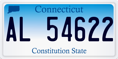 CT license plate AL54622