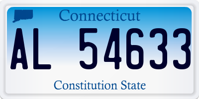 CT license plate AL54633