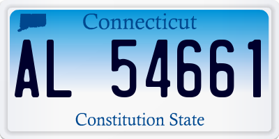 CT license plate AL54661