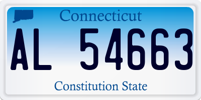 CT license plate AL54663