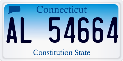 CT license plate AL54664