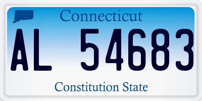 CT license plate AL54683