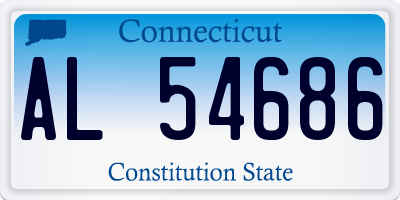 CT license plate AL54686