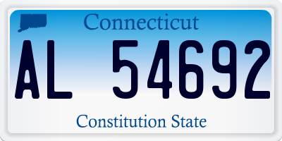 CT license plate AL54692