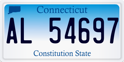 CT license plate AL54697