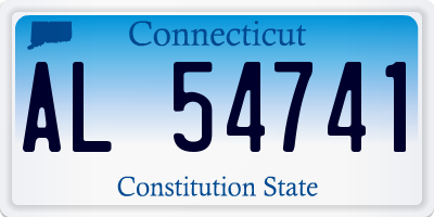 CT license plate AL54741