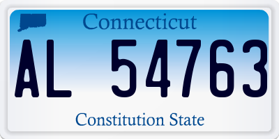 CT license plate AL54763