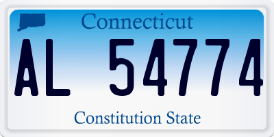 CT license plate AL54774