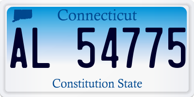 CT license plate AL54775
