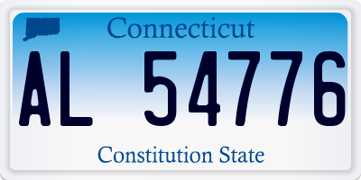 CT license plate AL54776