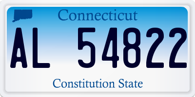 CT license plate AL54822