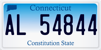 CT license plate AL54844