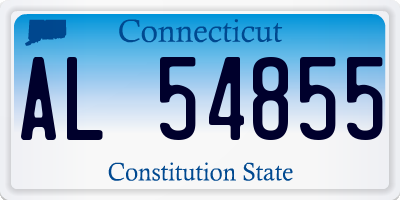 CT license plate AL54855
