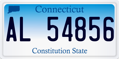 CT license plate AL54856
