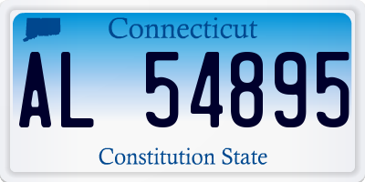CT license plate AL54895