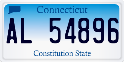 CT license plate AL54896