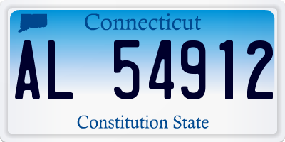 CT license plate AL54912