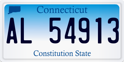 CT license plate AL54913