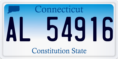 CT license plate AL54916