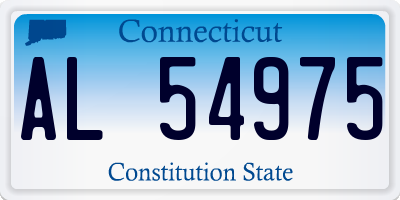 CT license plate AL54975