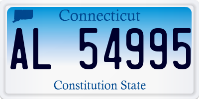 CT license plate AL54995