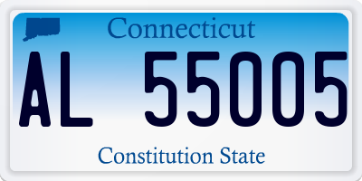 CT license plate AL55005