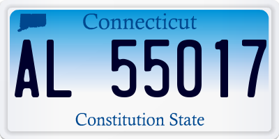 CT license plate AL55017