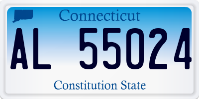 CT license plate AL55024
