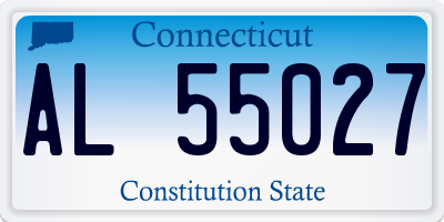 CT license plate AL55027