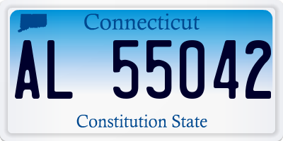 CT license plate AL55042
